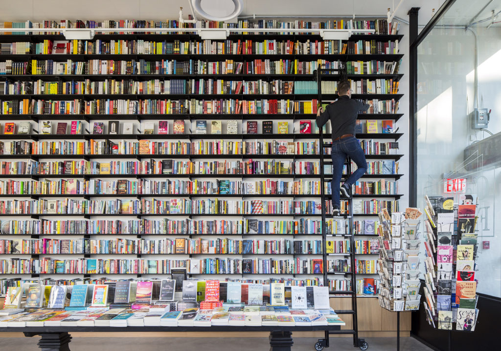 Bookstore-full-bookcase-and-ladder-1