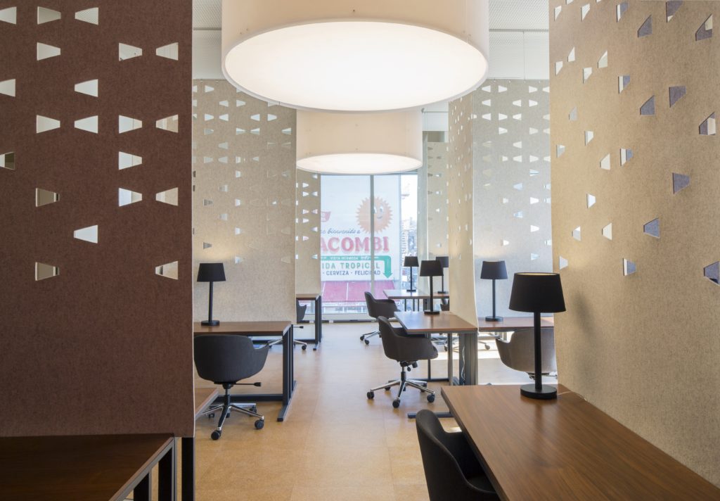 Writer's studio multiple desks and window